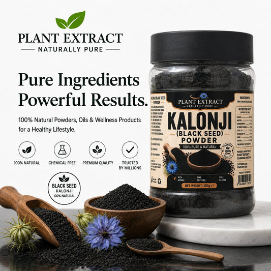 Plant Extract Kalonji (Black Seed) Powder 100g — 100% Pure & Natural | No Additives | کلونجی پاؤڈر | Sunnah Remedy