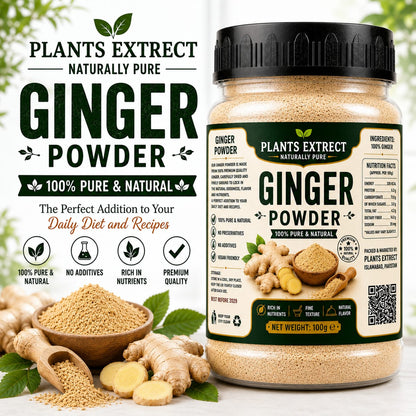 Plants Extrect Ginger Powder 100g | 100% Pure & Natural