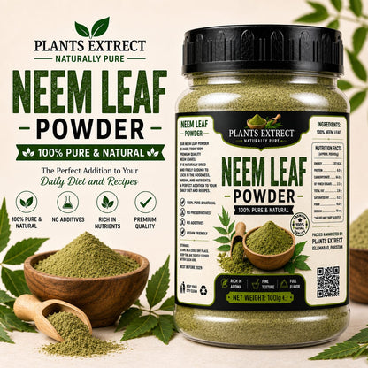 Premium Neem Leaf Powder – 100% Pure & Natural |Plants Extrect | 100g