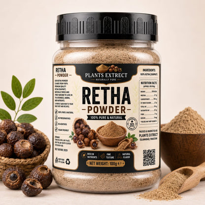 Premium Retha Powder – 100% Pure & Natural  | Plants Extrect | 100g