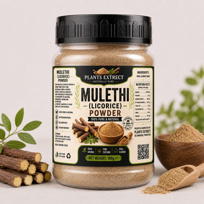Premium Mulethi (Licorice) Powder – 100% Pure & Natural | Plants Extrect | 50g