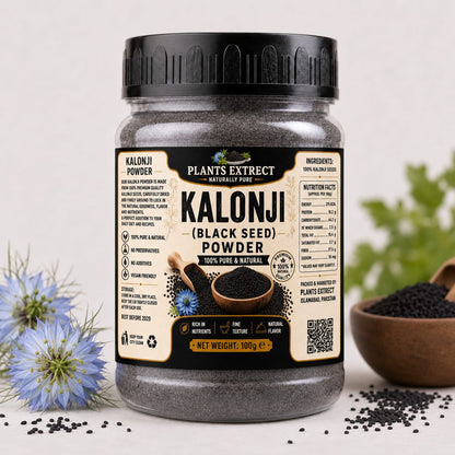 Premium Kalonji (Black Seed) Powder – 100% Pure & Natural  Plants Extract | 100g