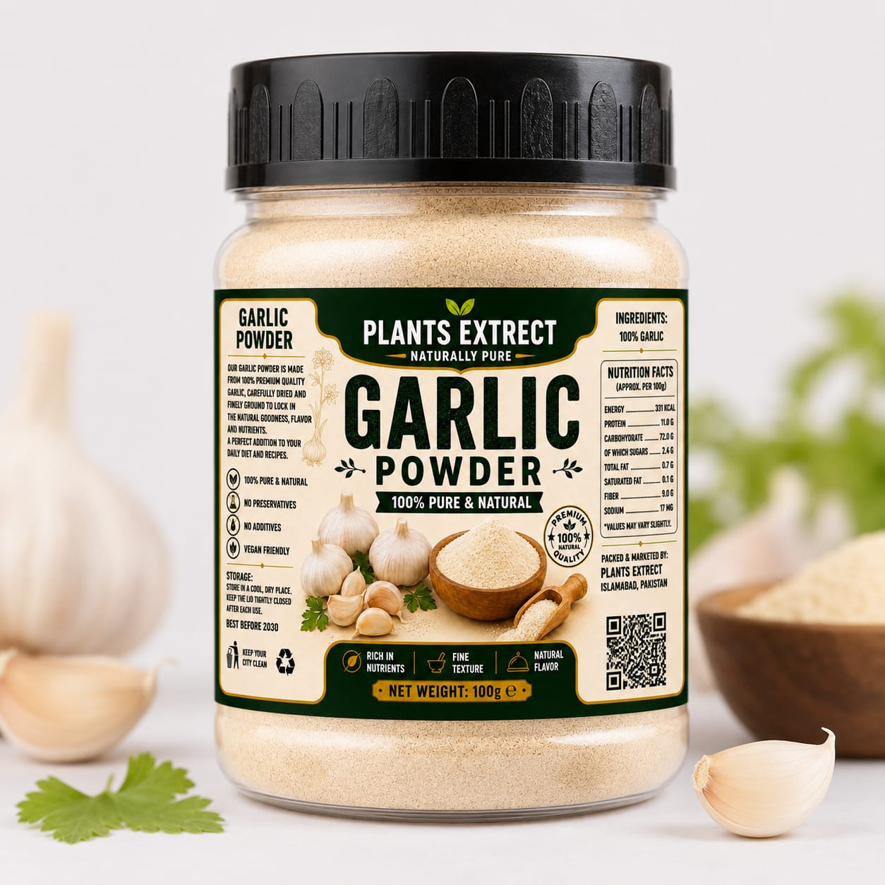 Plants Extrect Ginger Powder 100g | 100% Pure & Natural