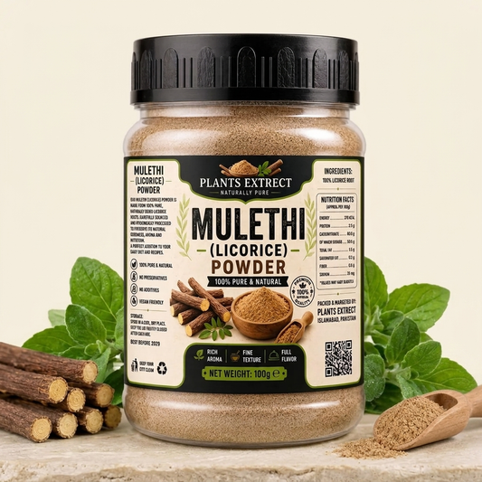 Premium Mulethi (Licorice) Powder – 100% Pure & Natural | Plants Extrect | 50g