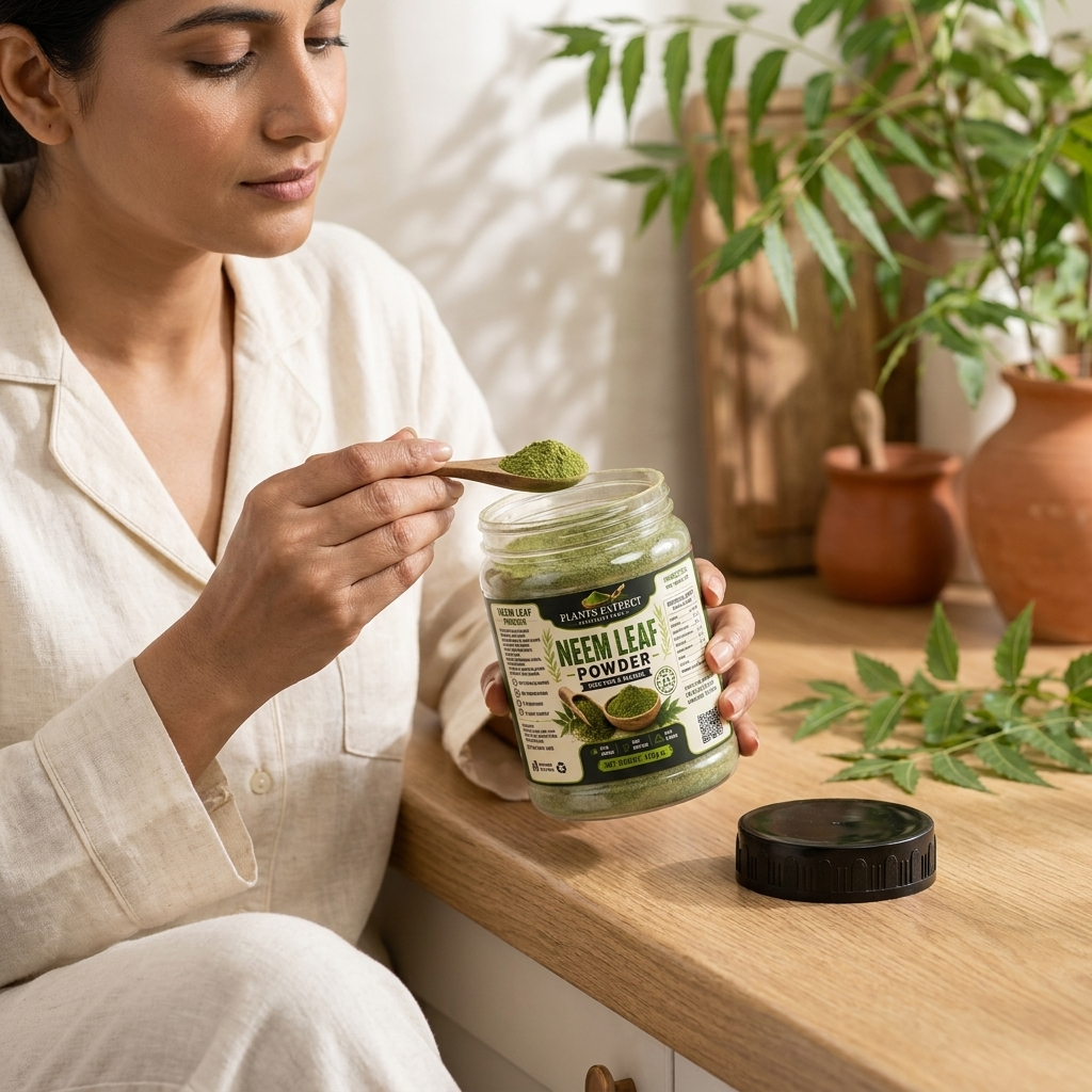 Premium Neem Leaf Powder – 100% Pure & Natural |Plants Extrect | 100g