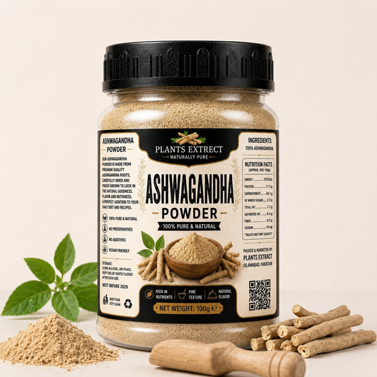 Ashwagandha Powder – 100% Pure & Natural | Premium Herbal Root Powder – 100g