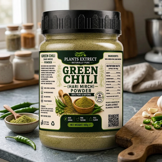 Plants Extrect Green Chili Powder (Hari Mirch) 100g | 100% Pure & Natural
