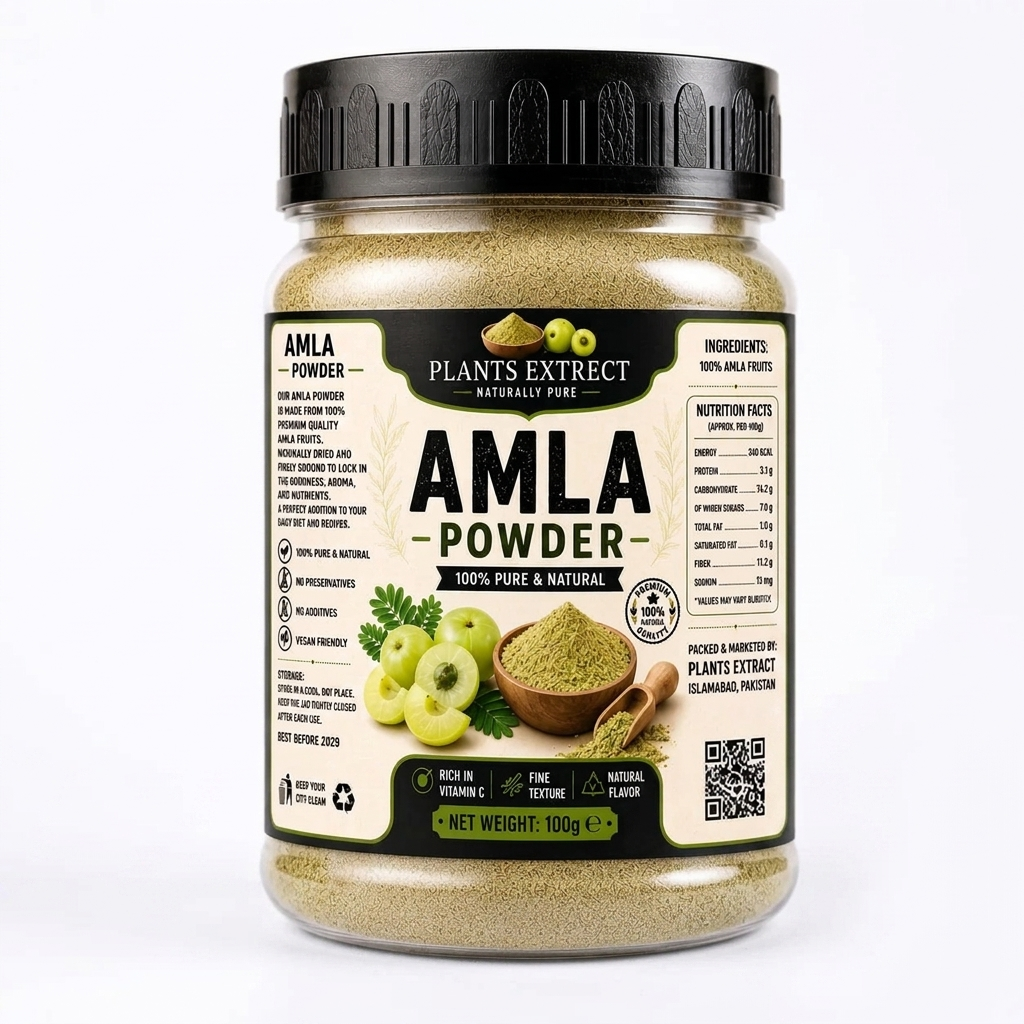 Premium Amla Powder – 100% Pure & Natural | Plants Extrect | 100g
