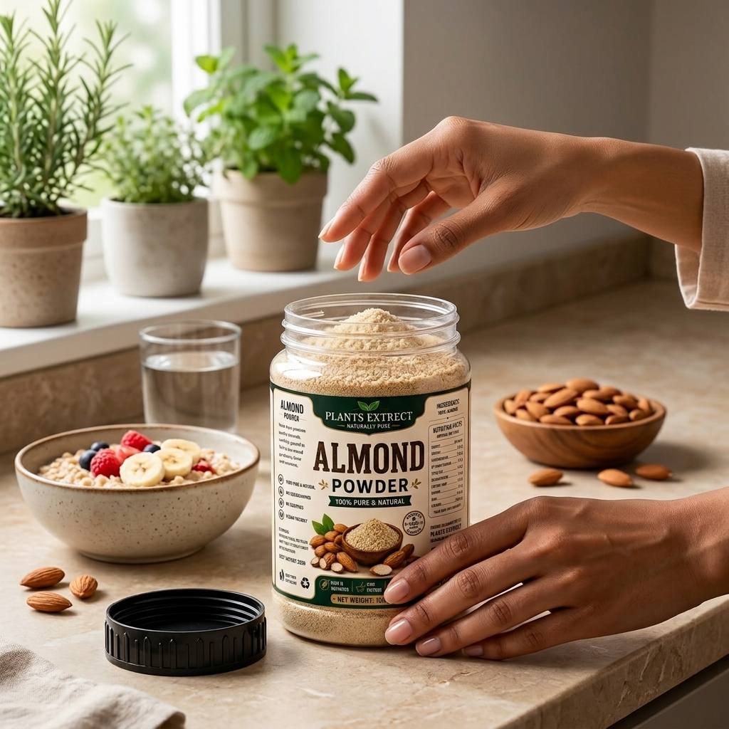 Almond Powder 100g – 100% Pure & Natural Premium Almond Powder | Plants Extrect