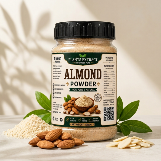Almond Powder 100g – 100% Pure & Natural Premium Almond Powder | Plants Extrect