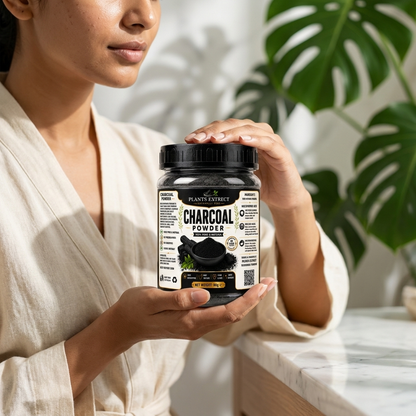 Plants Extrect Charcoal Powder – 100% Pure & Natural | Multipurpose Beauty & Skincare Powder