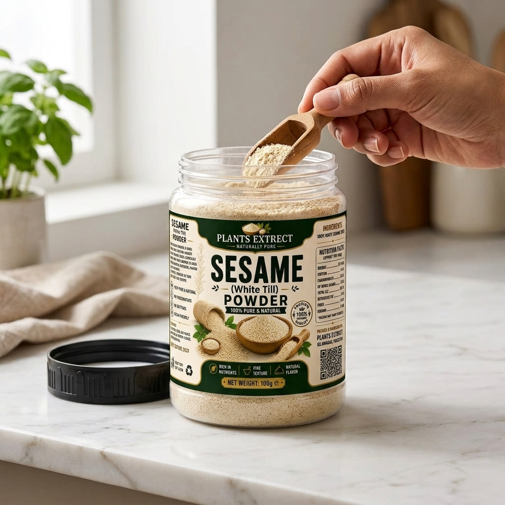 Sesame (White Till) Powder – 100% Pure & Natural | Premium White Sesame Seed Powder – 100g