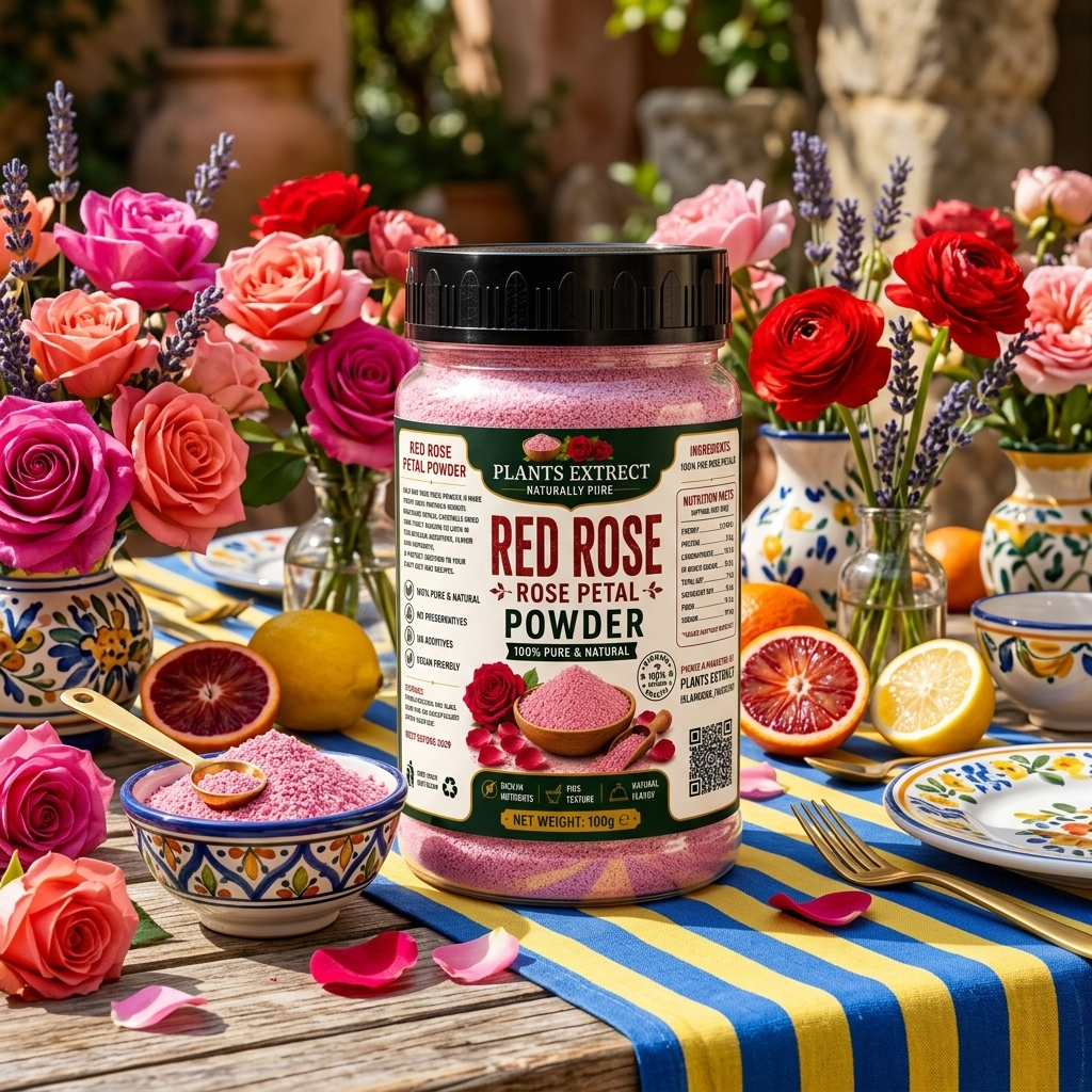 Plants Extrect Red Rose Petal Powder 100g  | 100% Pure & Natural