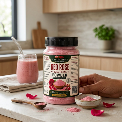 Plants Extrect Red Rose Petal Powder 100g  | 100% Pure & Natural