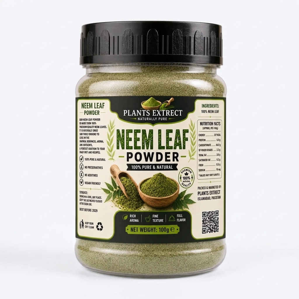 Premium Neem Leaf Powder – 100% Pure & Natural |Plants Extrect | 100g