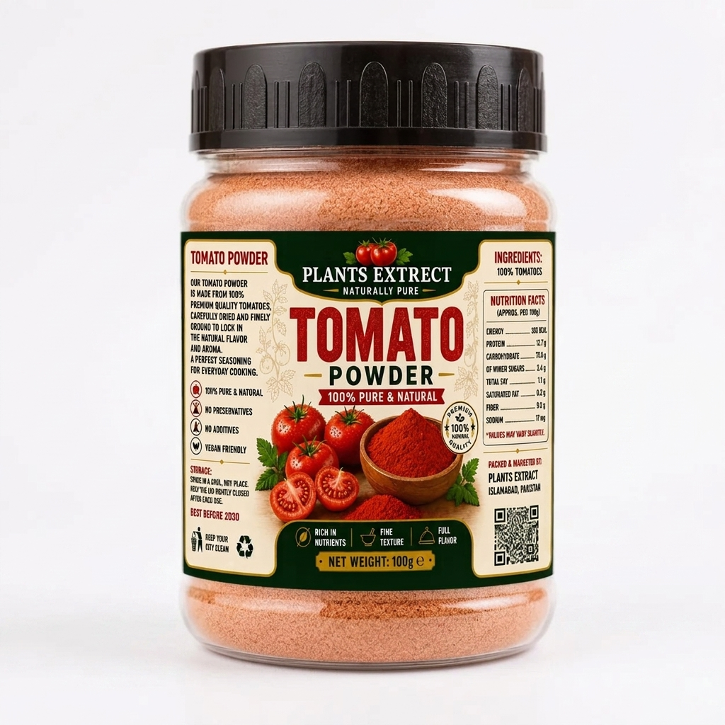 100% Pure Tomato Powder 100g | Natural Tomato Extract | Premium Quality | Plants Extrect
