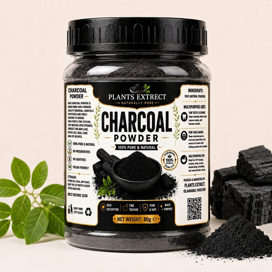 Plants Extrect Charcoal Powder – 100% Pure & Natural | Multipurpose Beauty & Skincare Powder