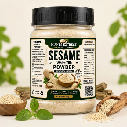 Sesame (White Till) Powder – 100% Pure & Natural | Premium White Sesame Seed Powder – 100g