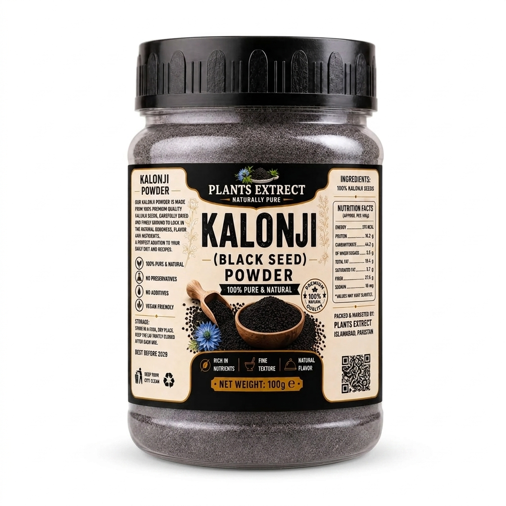 Premium Kalonji (Black Seed) Powder – 100% Pure & Natural  Plants Extract | 100g